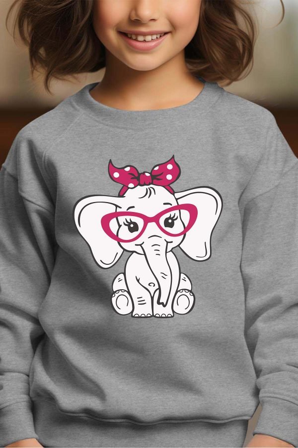 Sweat Col Rond Fille en Gros | Élé Lunette