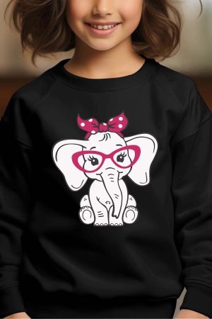 Sweat Col Rond Fille en Gros | Élé Lunette