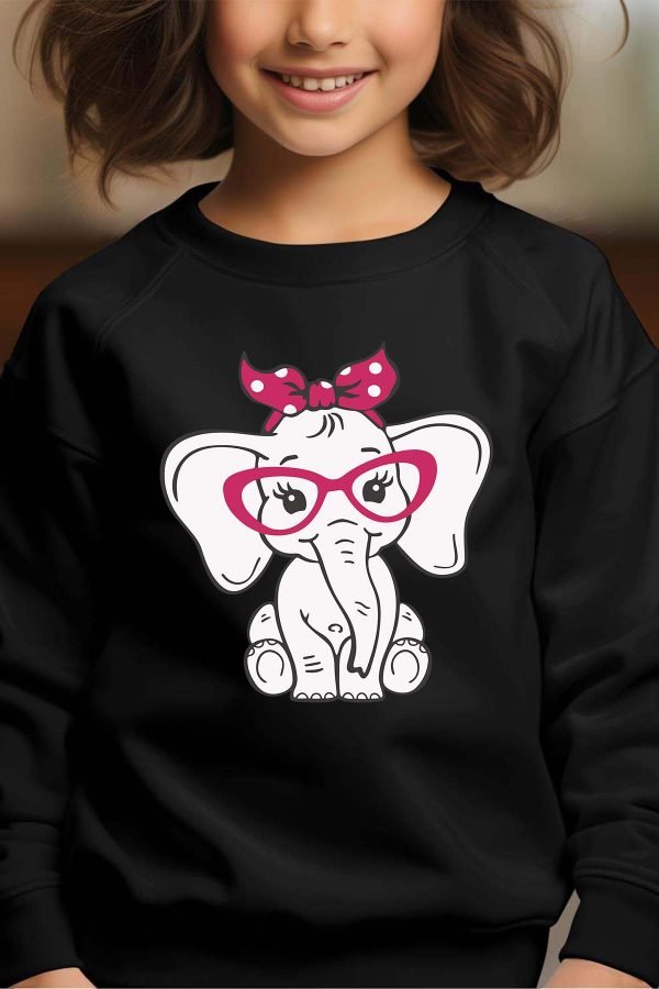 Sweat Col Rond Fille en Gros | Élé Lunette