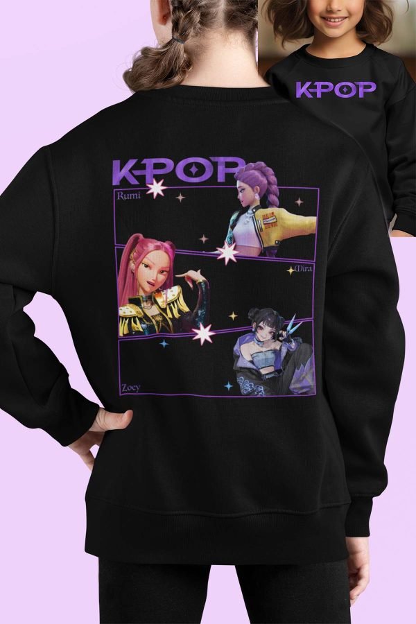 Sweat Col Rond Fille en Gros | Fille Kpop Violet