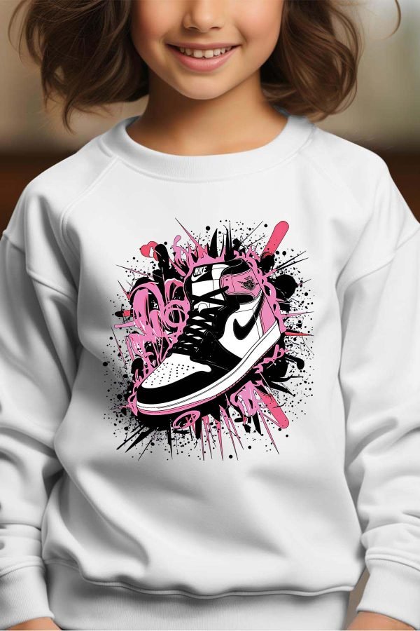 Sweat Col Rond Fille en Gros | Force Pink