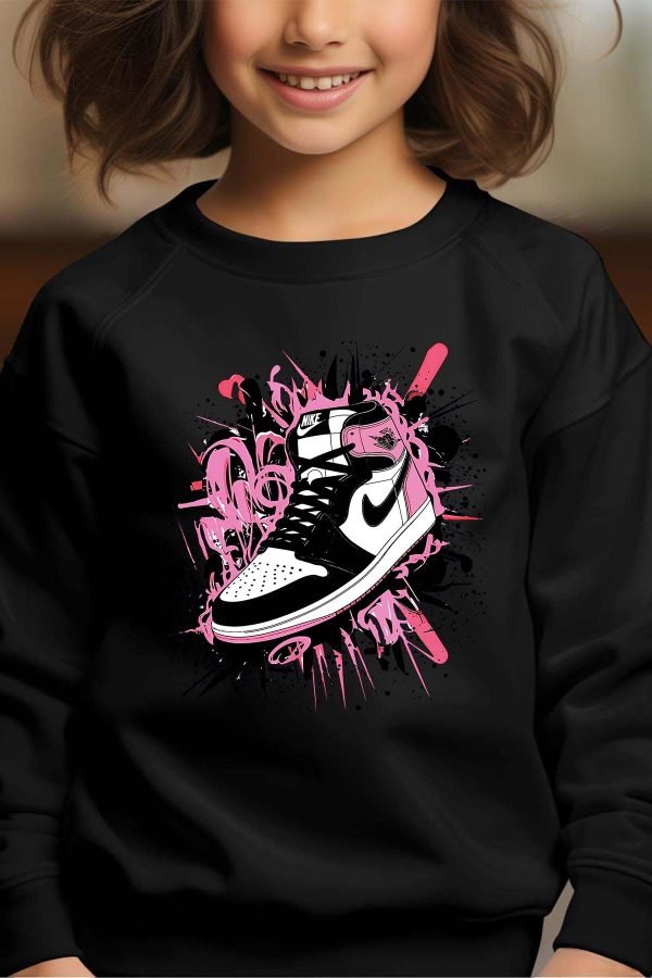 Sweat Col Rond Fille en Gros | Force Pink