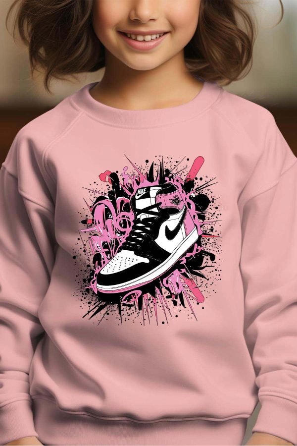 Sweat Col Rond Fille en Gros | Force Pink