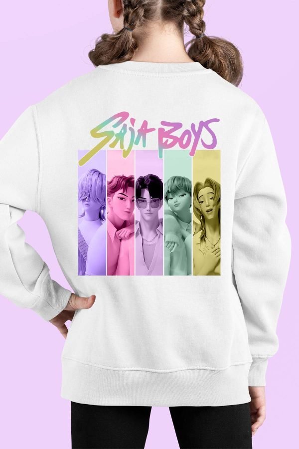 Sweat Col Rond Fille en Gros | Fun Color Saja boys