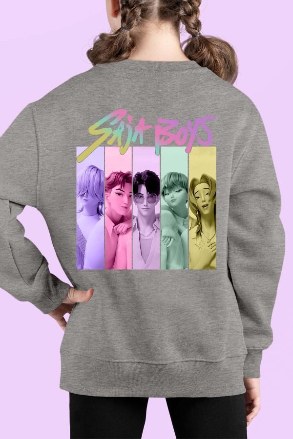 Sweat Col Rond Fille en Gros | Fun Color Saja boys