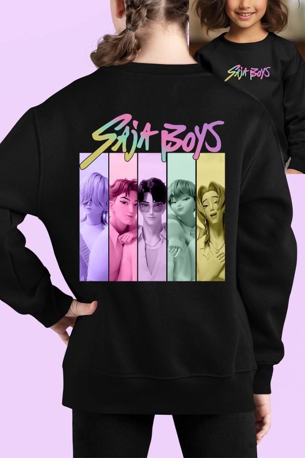 Sweat Col Rond Fille en Gros | Fun Color Saja boys