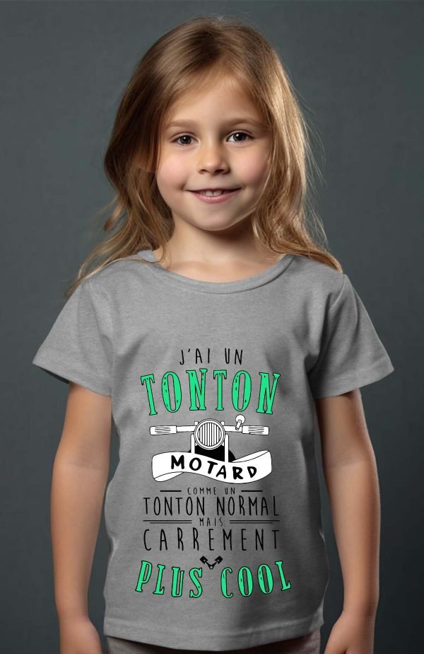 T-shirt Fille en Gros | J'ai un tonton motard cool