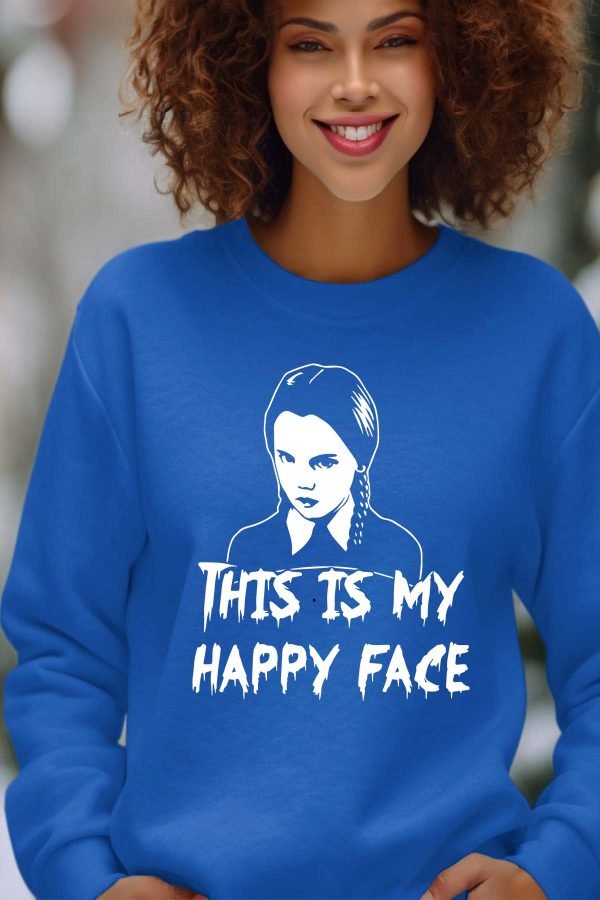 Sweat Col Rond Femme en Gros | Happy Face Wed
