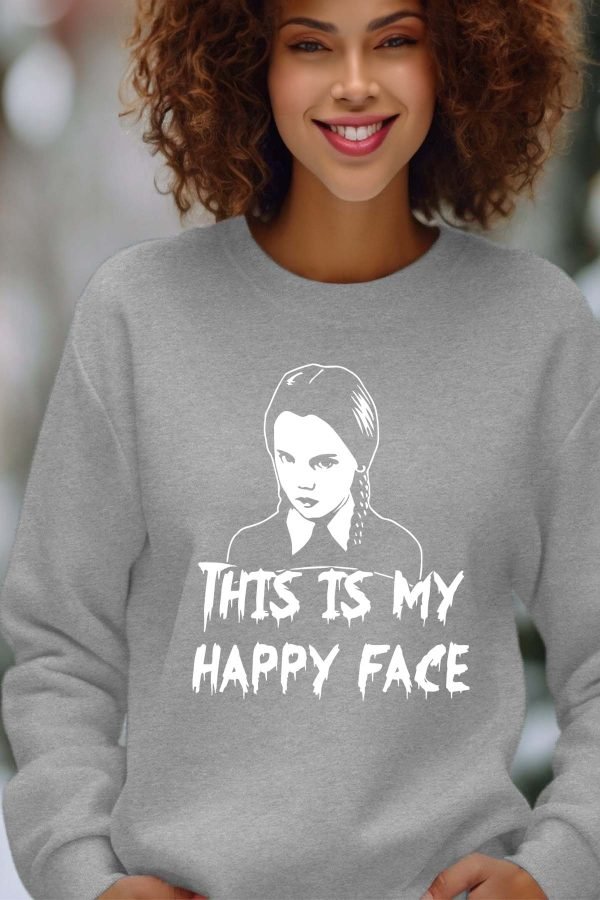 Sweat Col Rond Femme en Gros | Happy Face Wed