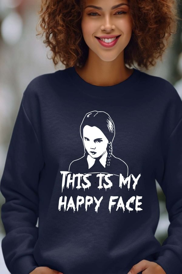Sweat Col Rond Femme en Gros | Happy Face Wed