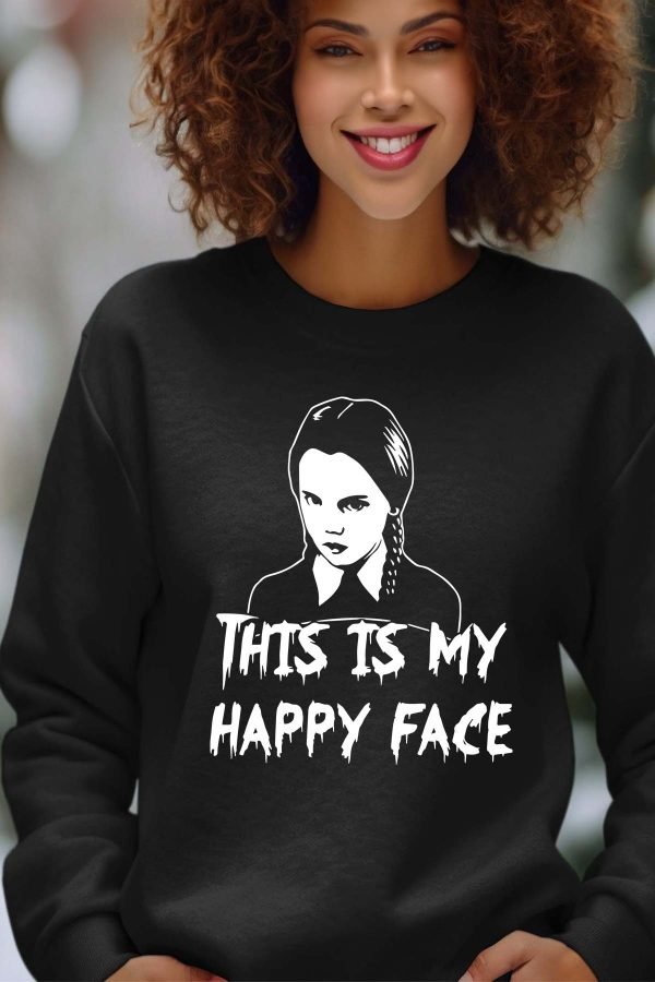 Sweat Col Rond Femme en Gros | Happy Face Wed