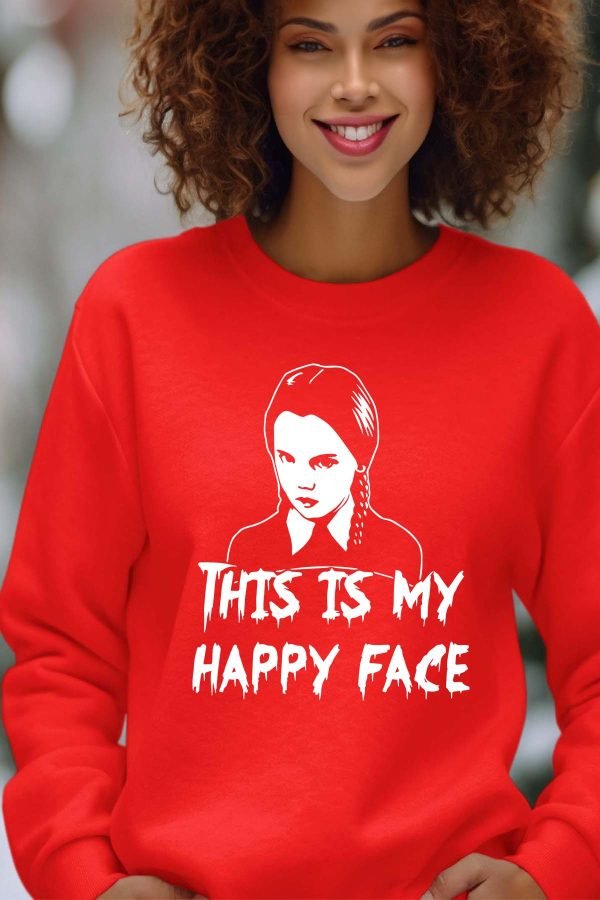 Sweat Col Rond Femme en Gros | Happy Face Wed
