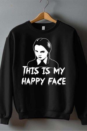 Sweat Col Rond Fille en Gros | Happy Face Wed