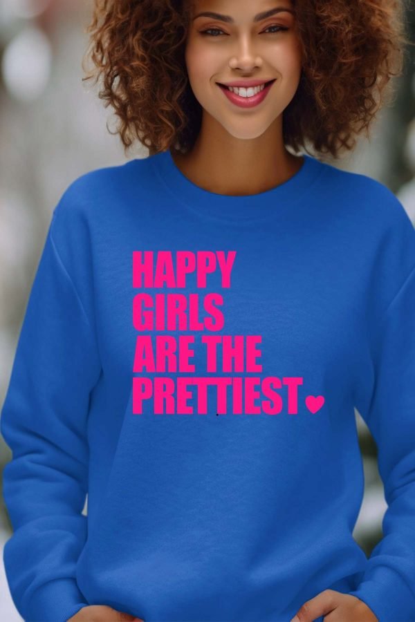 Sweat Col Rond Femme en Gros | Happy Prettiest