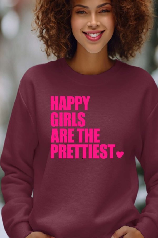 Sweat Col Rond Femme en Gros | Happy Prettiest