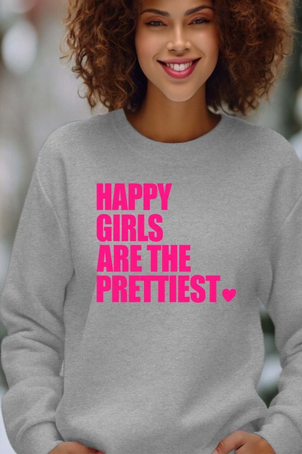 Sweat Col Rond Femme en Gros | Happy Prettiest