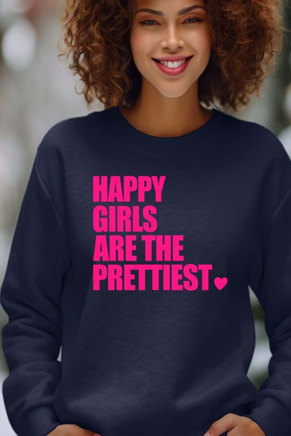 Sweat Col Rond Femme en Gros | Happy Prettiest
