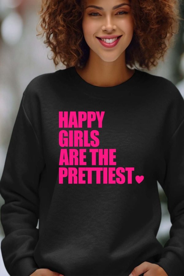 Sweat Col Rond Femme en Gros | Happy Prettiest