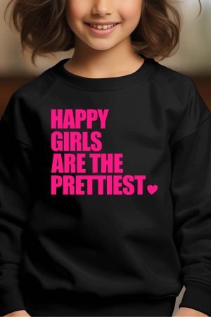 Sweat Col Rond Fille en Gros | Happy Prettiest