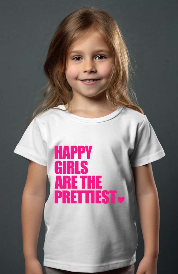 T-shirt Fille en Gros | Happy Prettiest