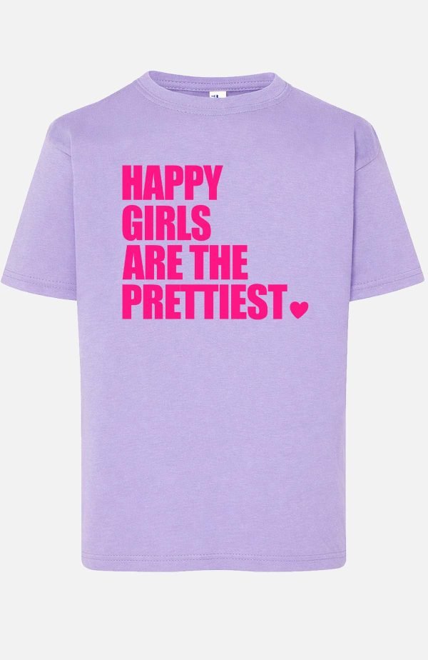 T-shirt Fille en Gros | Happy Prettiest