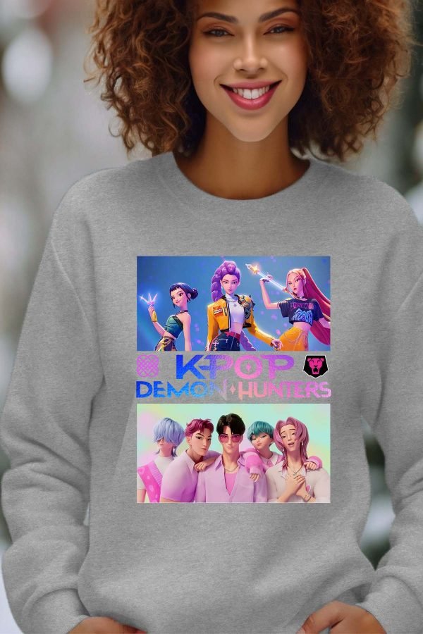 Sweat Col Rond Femme en Gros | Huntrix Girls & Saja Boys