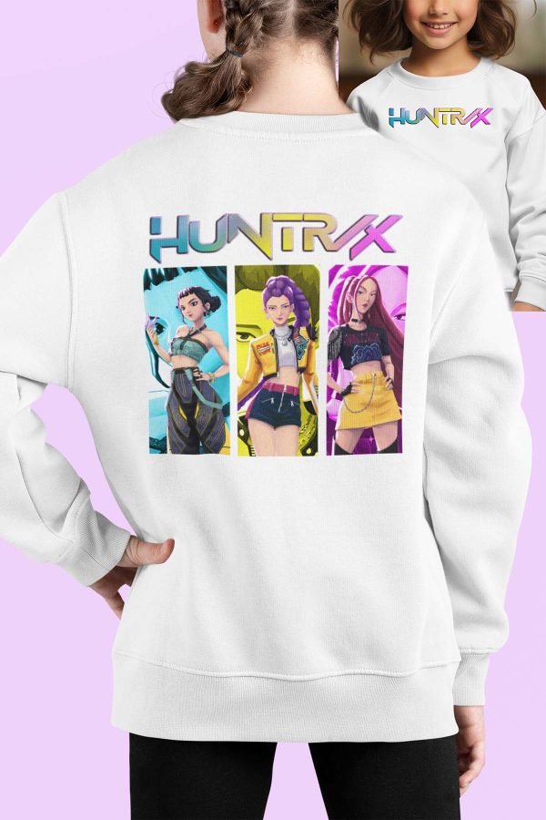 Sweat Col Rond Fille en Gros | Huntrix trio