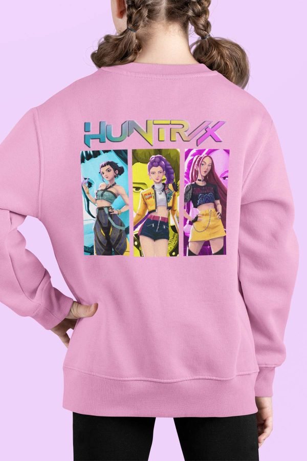 Sweat Col Rond Fille en Gros | Huntrix trio