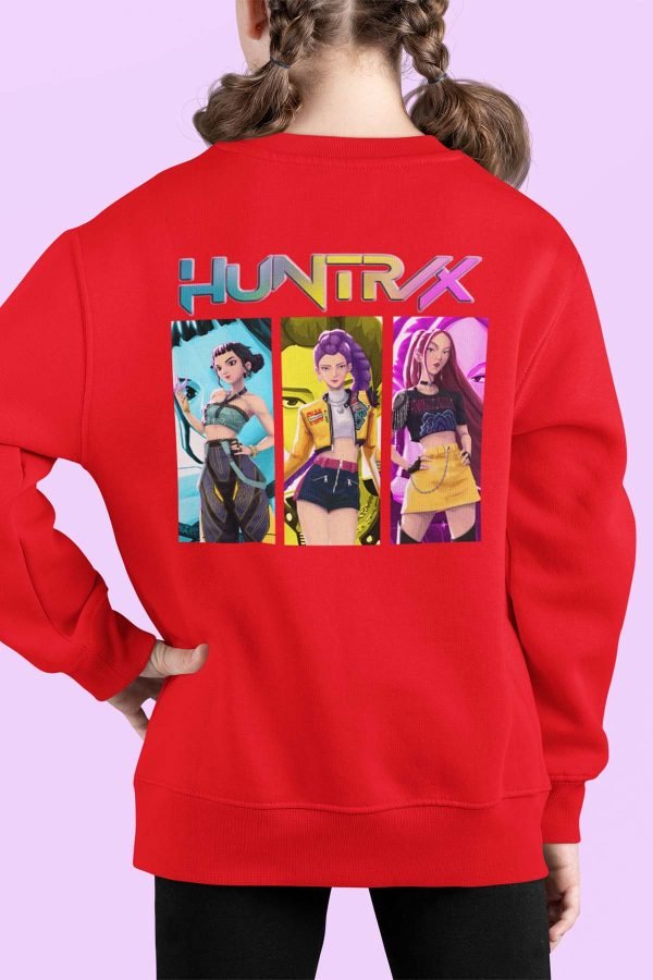 Sweat Col Rond Fille en Gros | Huntrix trio