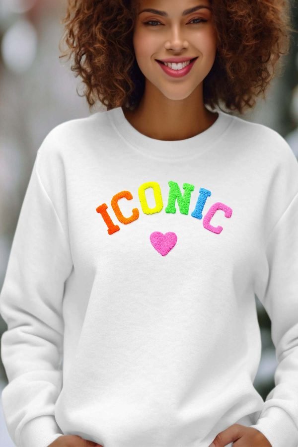 Sweat Col Rond Femme en Gros | Iconic color
