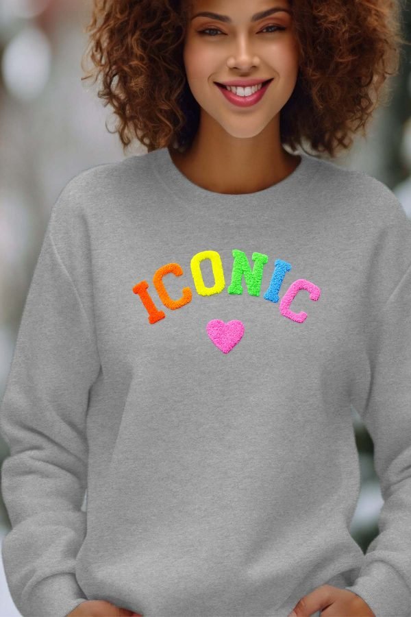 Sweat Col Rond Femme en Gros | Iconic color