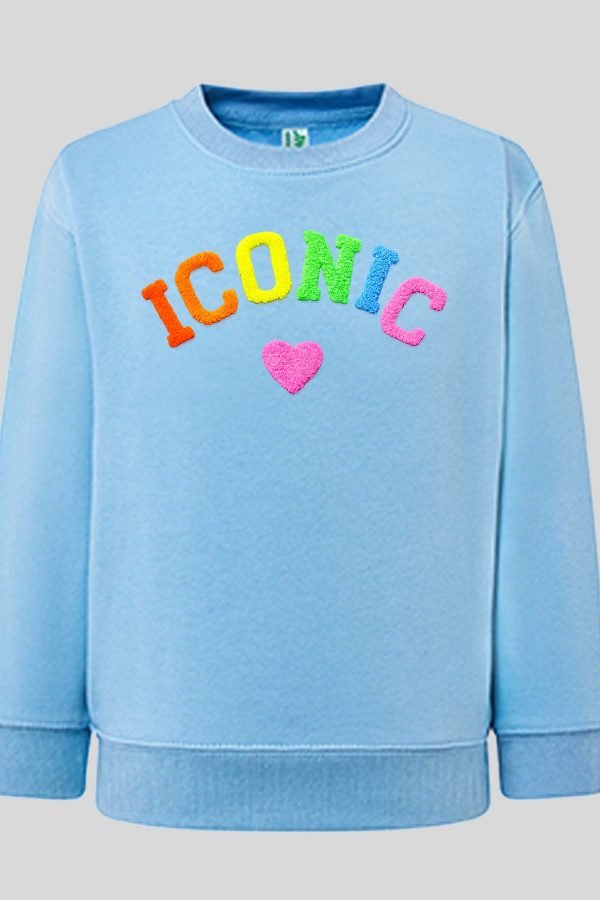 Sweat Col Rond Fille en Gros | Iconic color