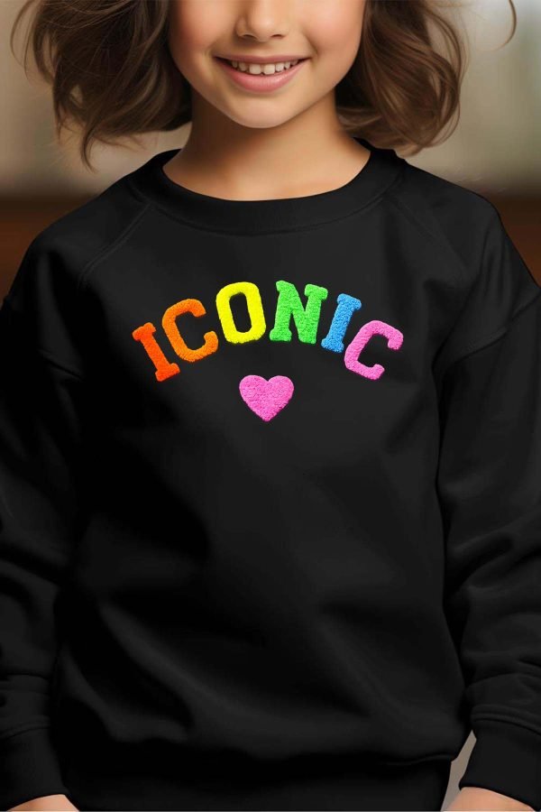 Sweat Col Rond Fille en Gros | Iconic color