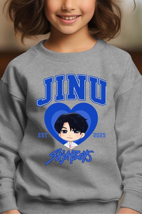 Sweat Col Rond Fille en Gros | Jinu coeur Saja