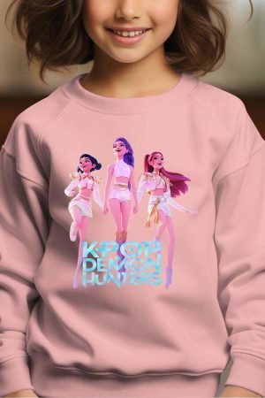 K pop DH – Sweat Col Rond Fille – Rose – Copie