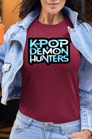 Kpop DH Logo – Tshirt Femme – Bordeaux