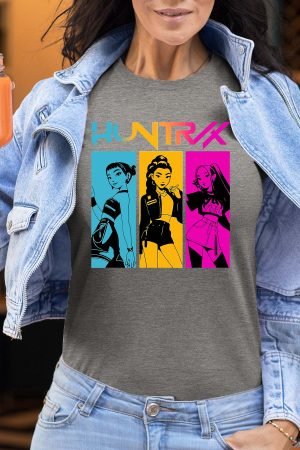 Kpop Demon class – Tshirt Femme – Gris