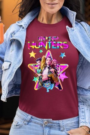 Kpop Hunters – Tshirt Femme – Bordeaux