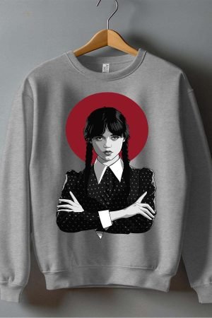 La base Wednes – Sweat Col Rond – Gris