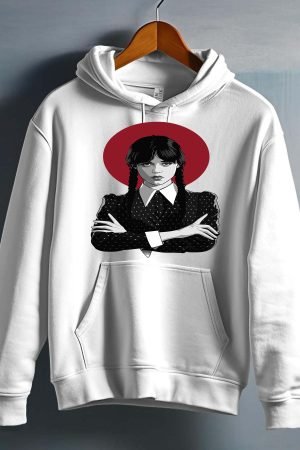 La base Wednes – Sweat capuche – Blanc