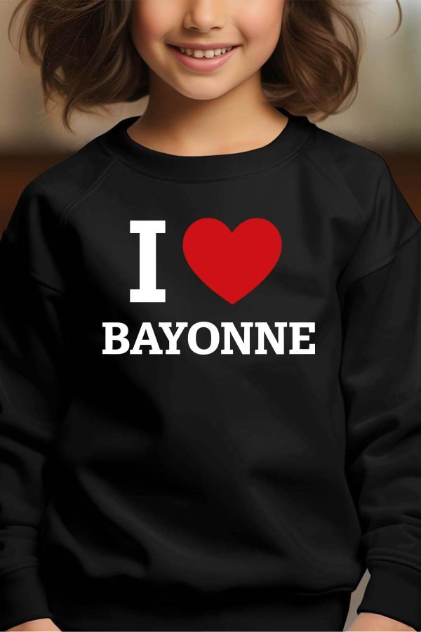 Sweat Col Rond Fille en Gros | I love Bayonne
