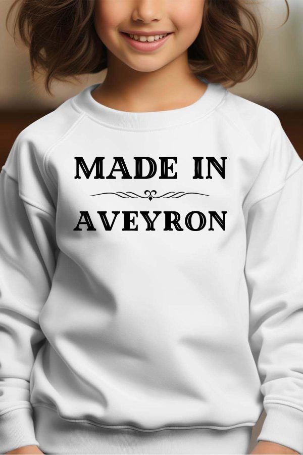 Sweat Col Rond Fille en Gros | Made in Aveyron