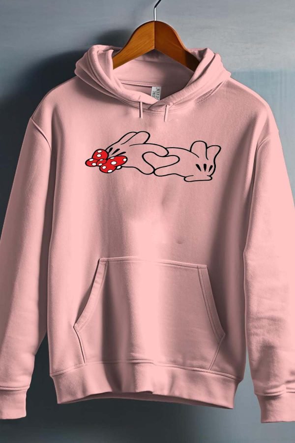 Sweat Capuche Fille en Gros | Main coeur mousse