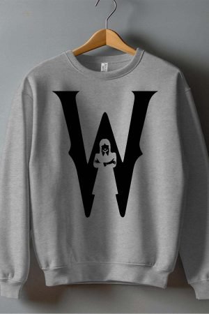 Majuscule Wednesday – Sweat Col Rond – Gris