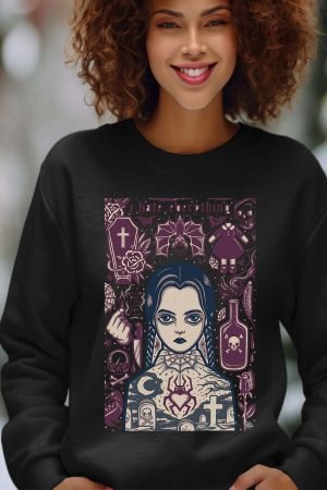 Sweat Col Rond Femme en Gros | Mercredi Hate