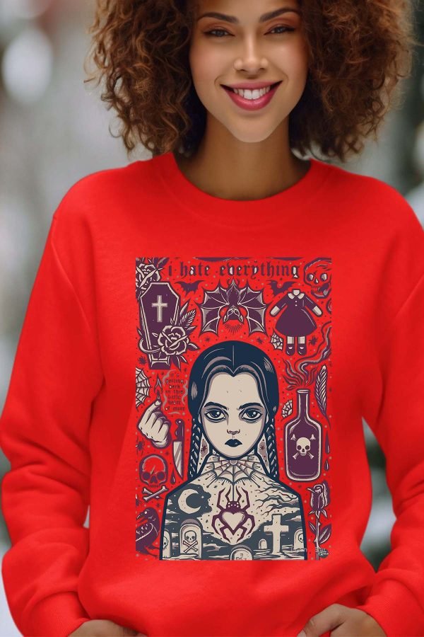 Sweat Col Rond Femme en Gros | Mercredi Hate