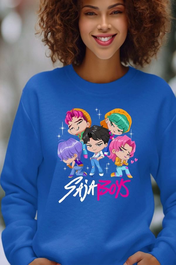 Sweat Col Rond Femme en Gros | Mini Saja Boys