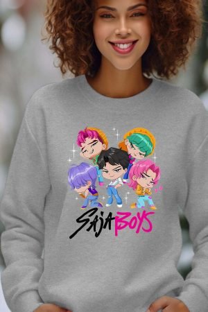 Sweat Col Rond Femme en Gros | Mini Saja Boys