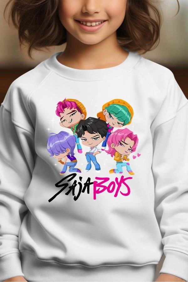 Sweat Col Rond Fille en Gros | Mini Saja Boys