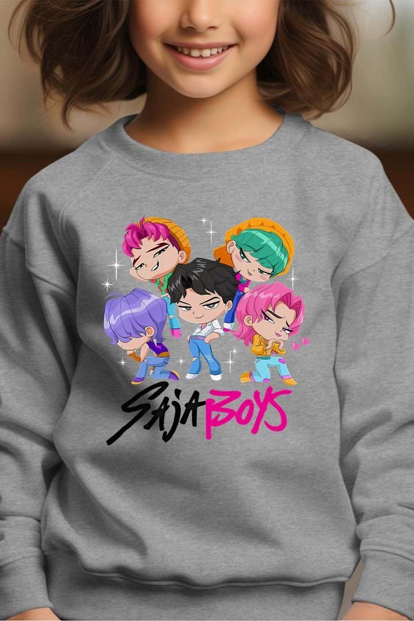 Sweat Col Rond Fille en Gros | Mini Saja Boys